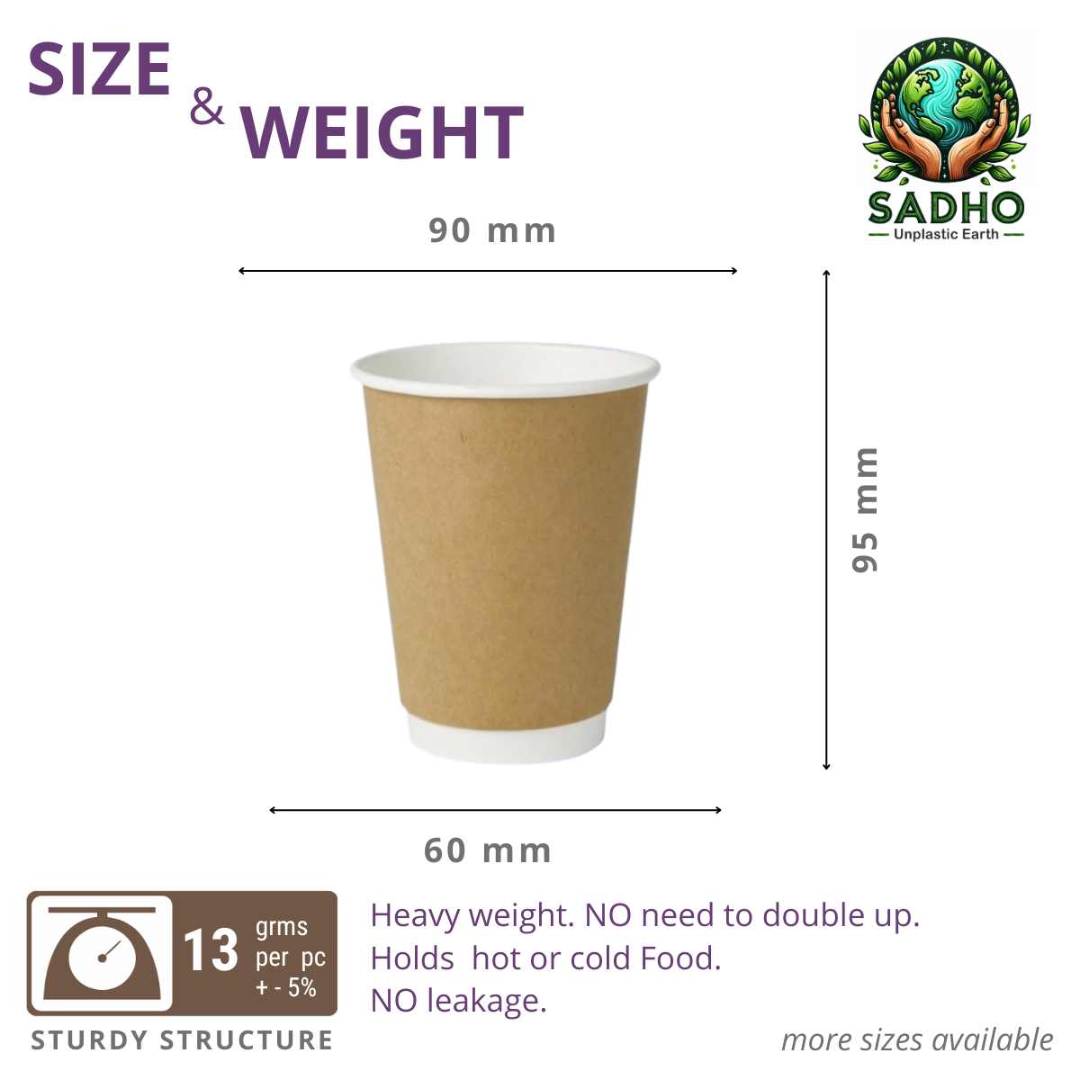 10oz (300 ml) Double Wall Paper Cups