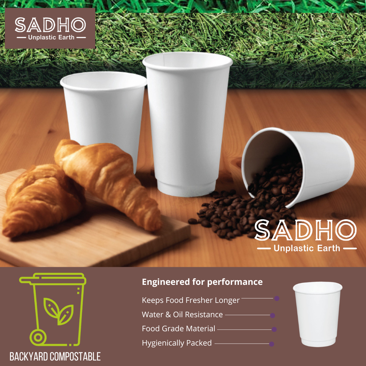 8oz (250 ml) Double Wall Paper Cups