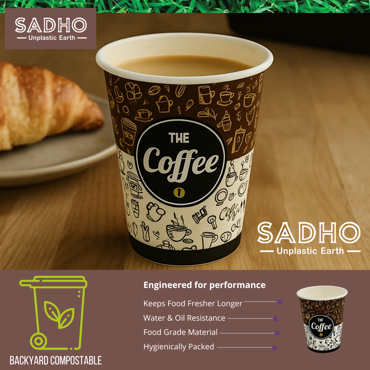 8oz (250 ml) Single Wall Paper Cups