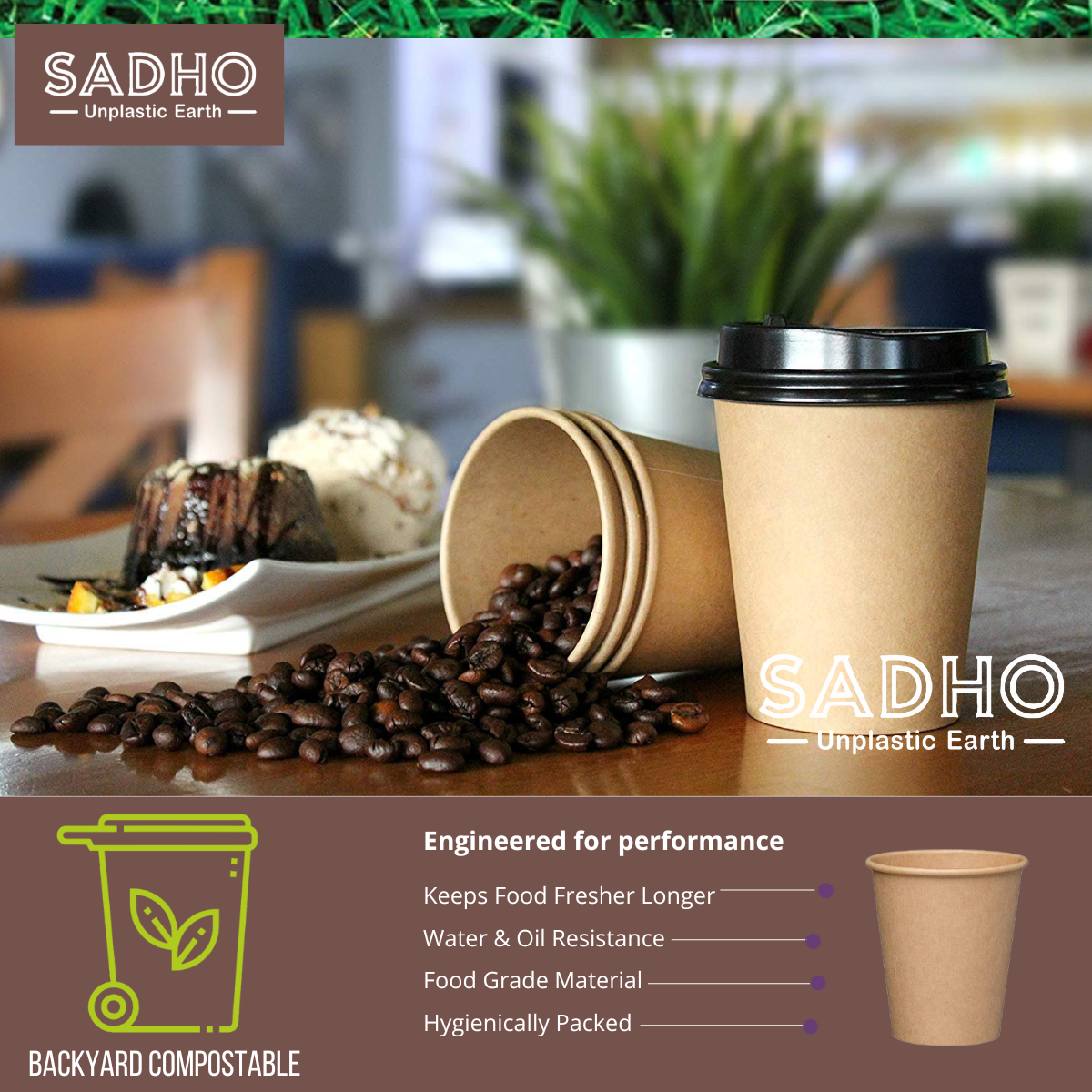 12oz (350 ml) Single Wall Paper Cups