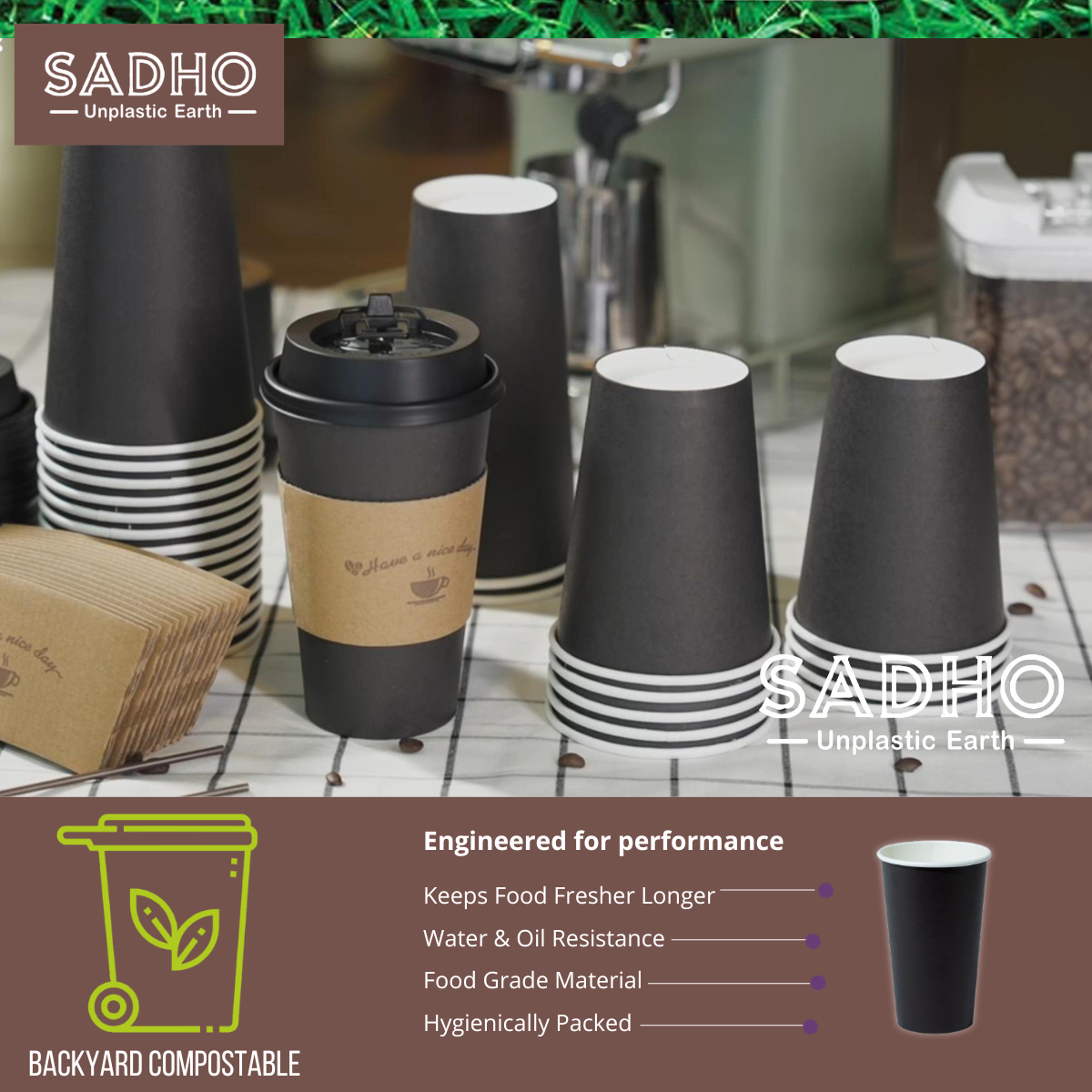 20oz (600 ml) Single Wall Paper Cups