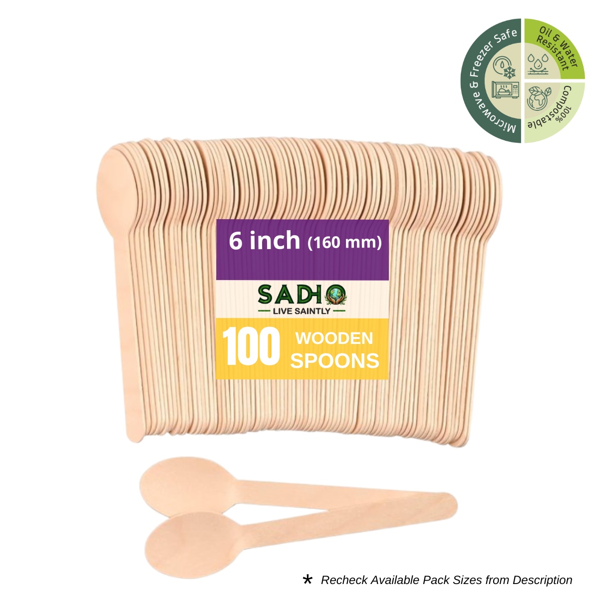 160 mm (16cm) Spoon made of Birchwood