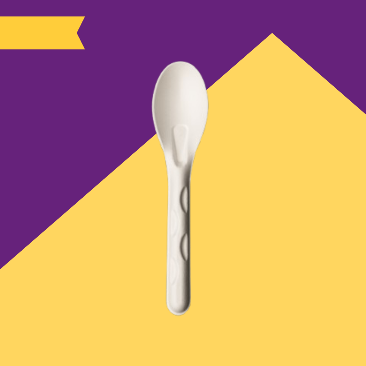 160 mm (16cm) Spoon Bagasse (White)