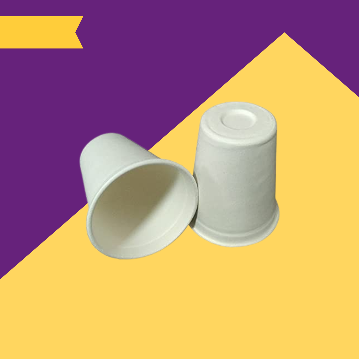8.5oz (250 ml) Glass (Round) Bagasse (White)