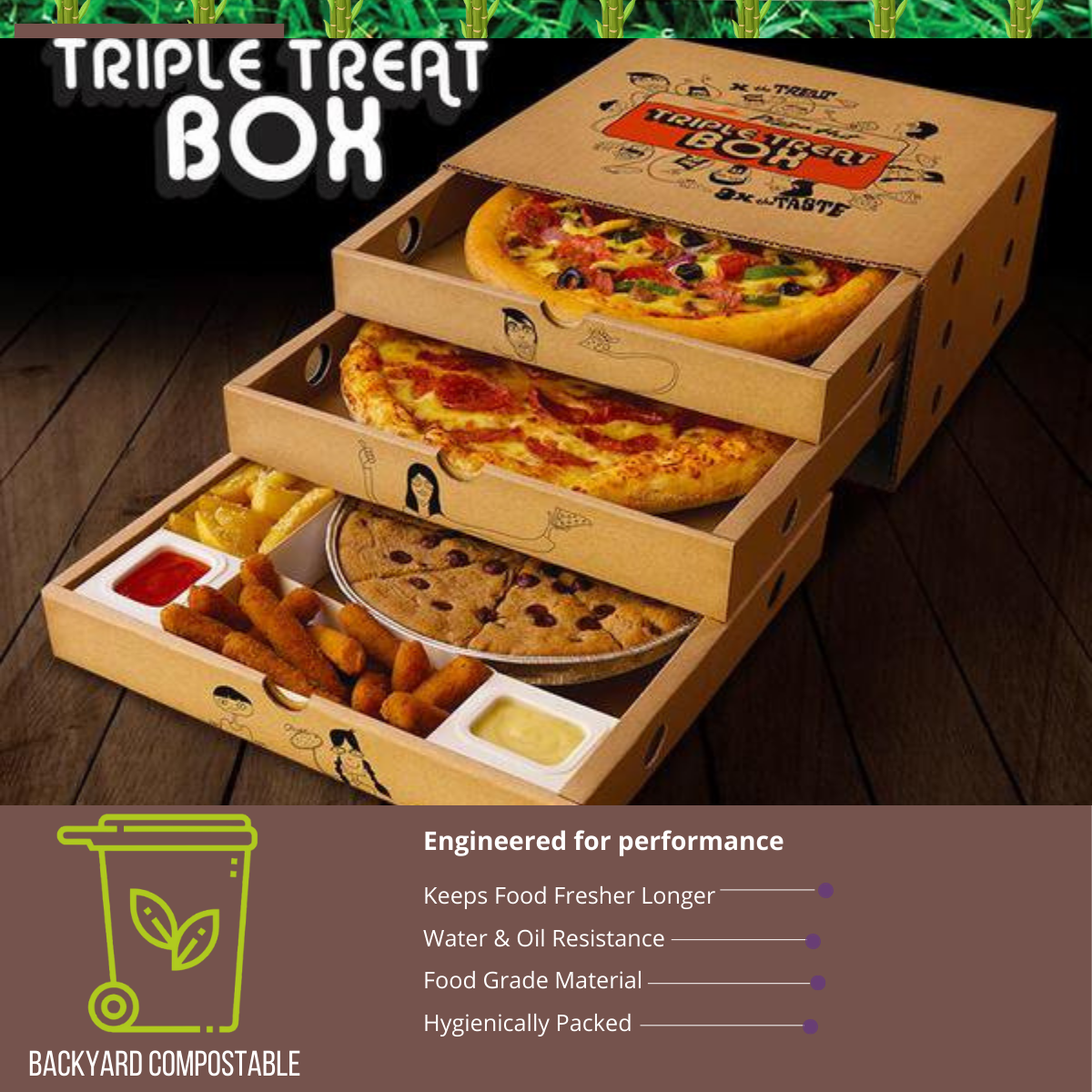 Printed Pizza Box for 9 inch and 10 inch Pizza