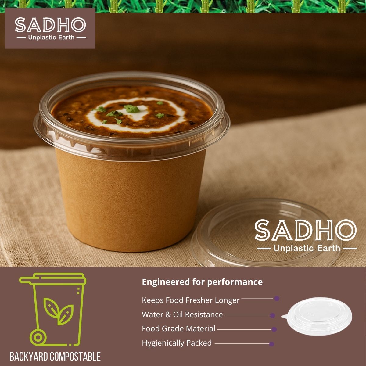 125 ml Food Tumbler - Hips Lid