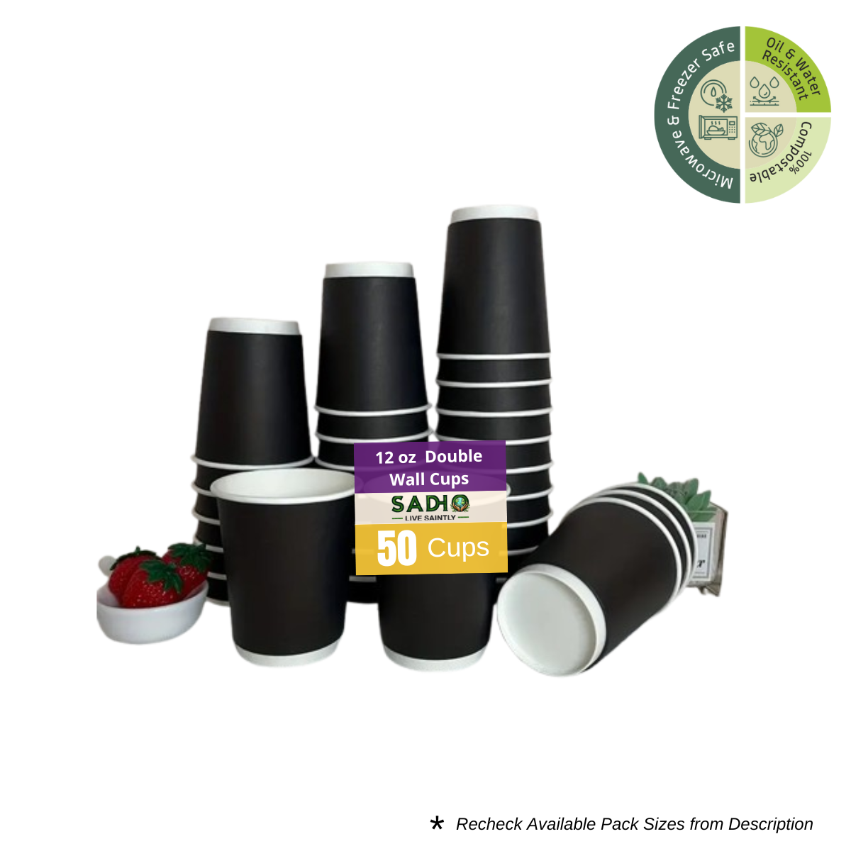 12oz (350 ml) Double Wall Paper Cups