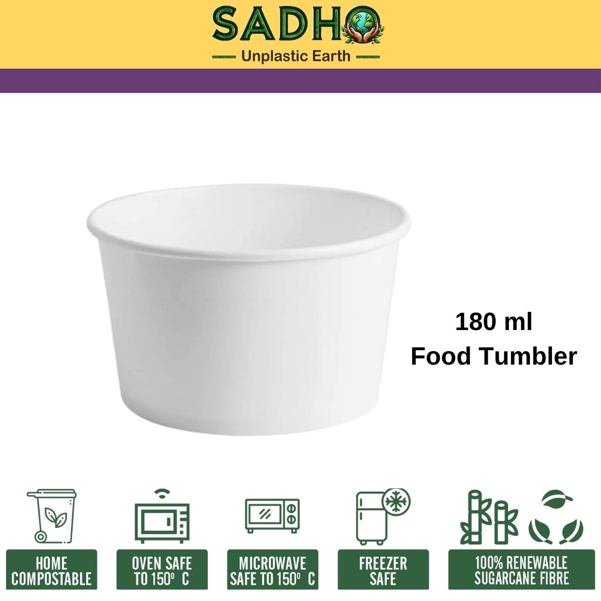 180 ml Food Paper Tumbler