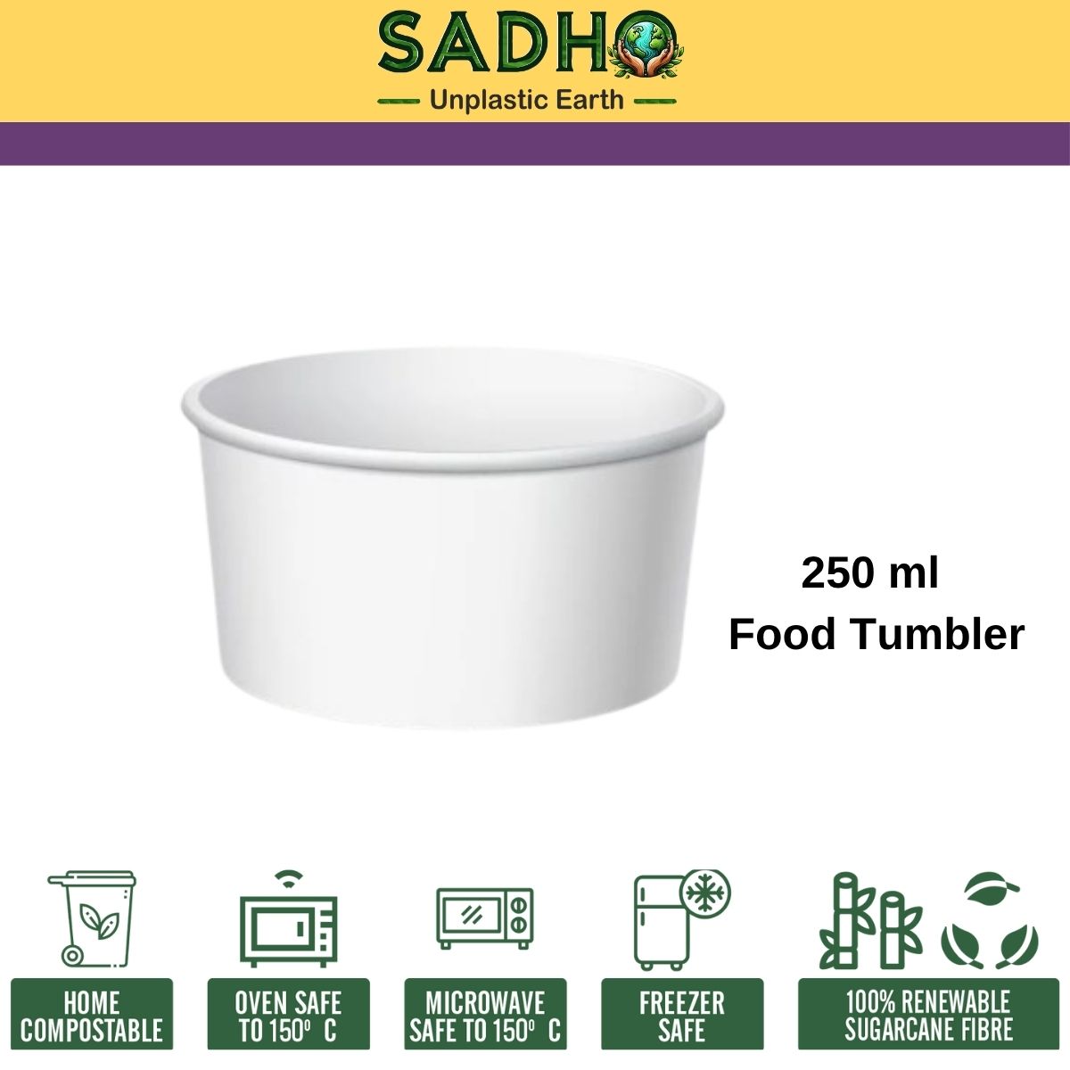 250 ml Food Paper Tumbler