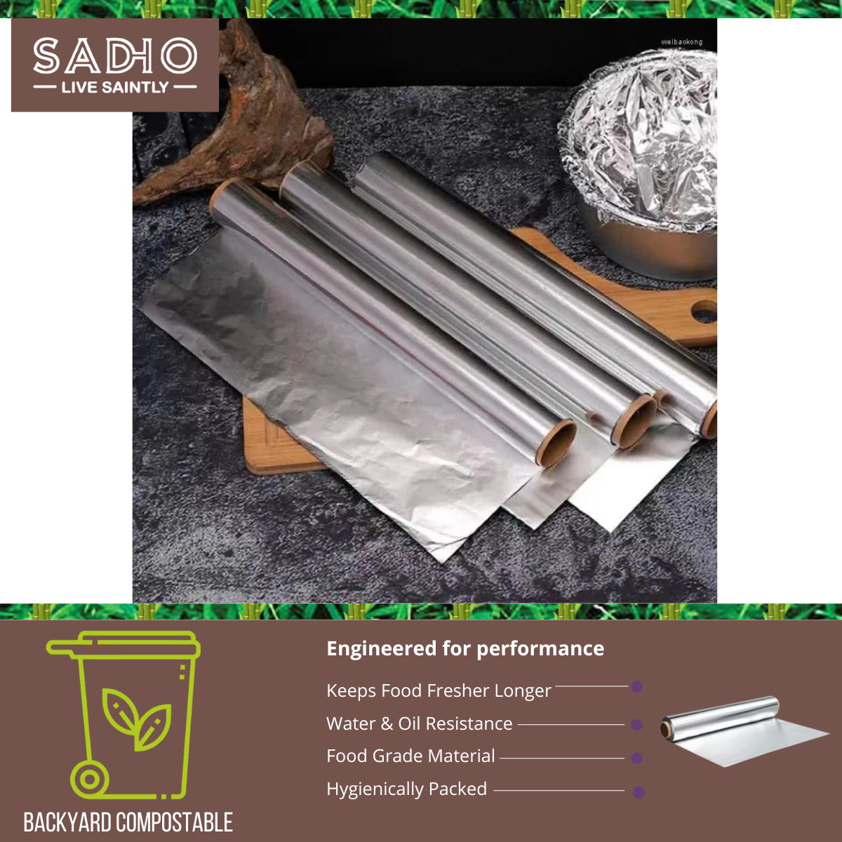 100mtr x 18inch Aluminum Foil Roll
