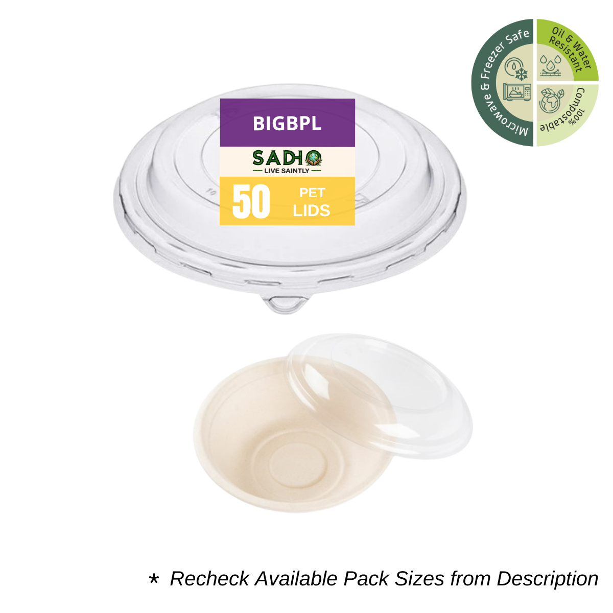 Common Pet lid for 24 and 32 oz Bowl