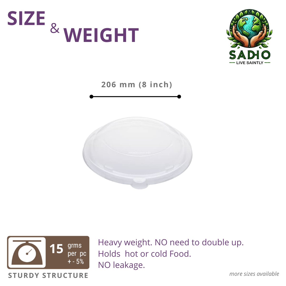 Common Pet lid for 24 and 32 oz Bowl