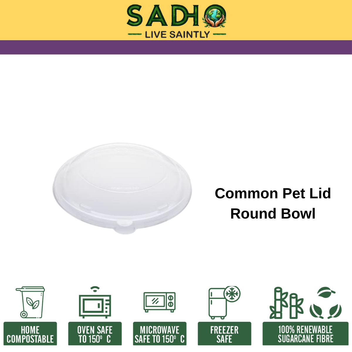 Common Pet lid for 24 and 32 oz Bowl