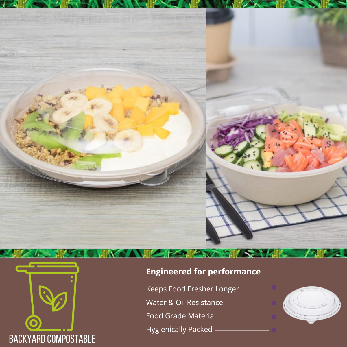Common Pet lid for 24 and 32 oz Bowl