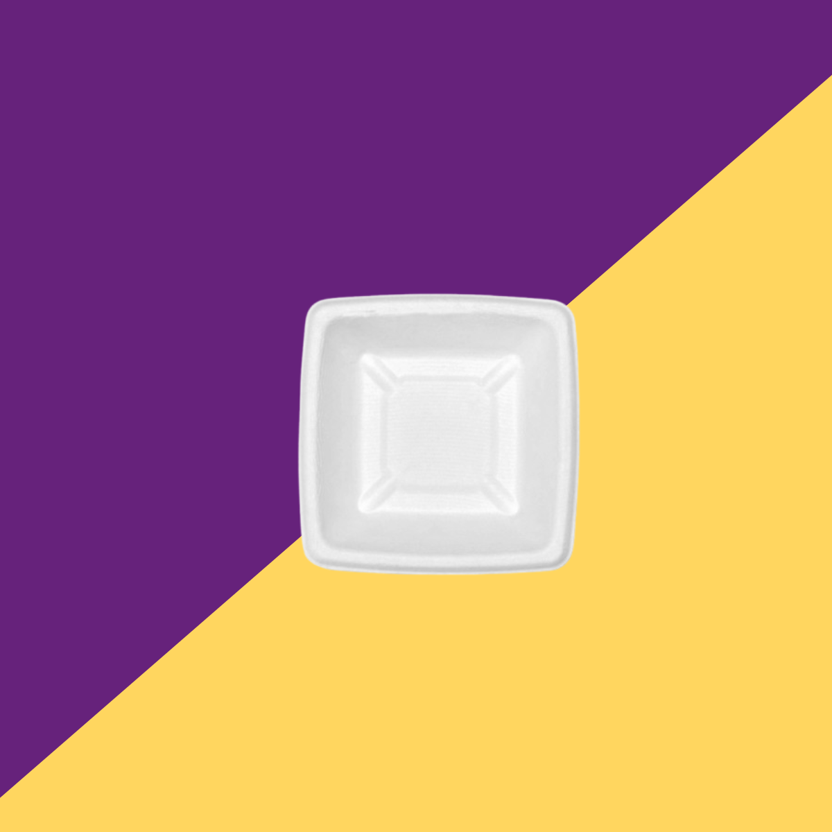4oz (125 ml) Dona (Square) Bagasse (White)