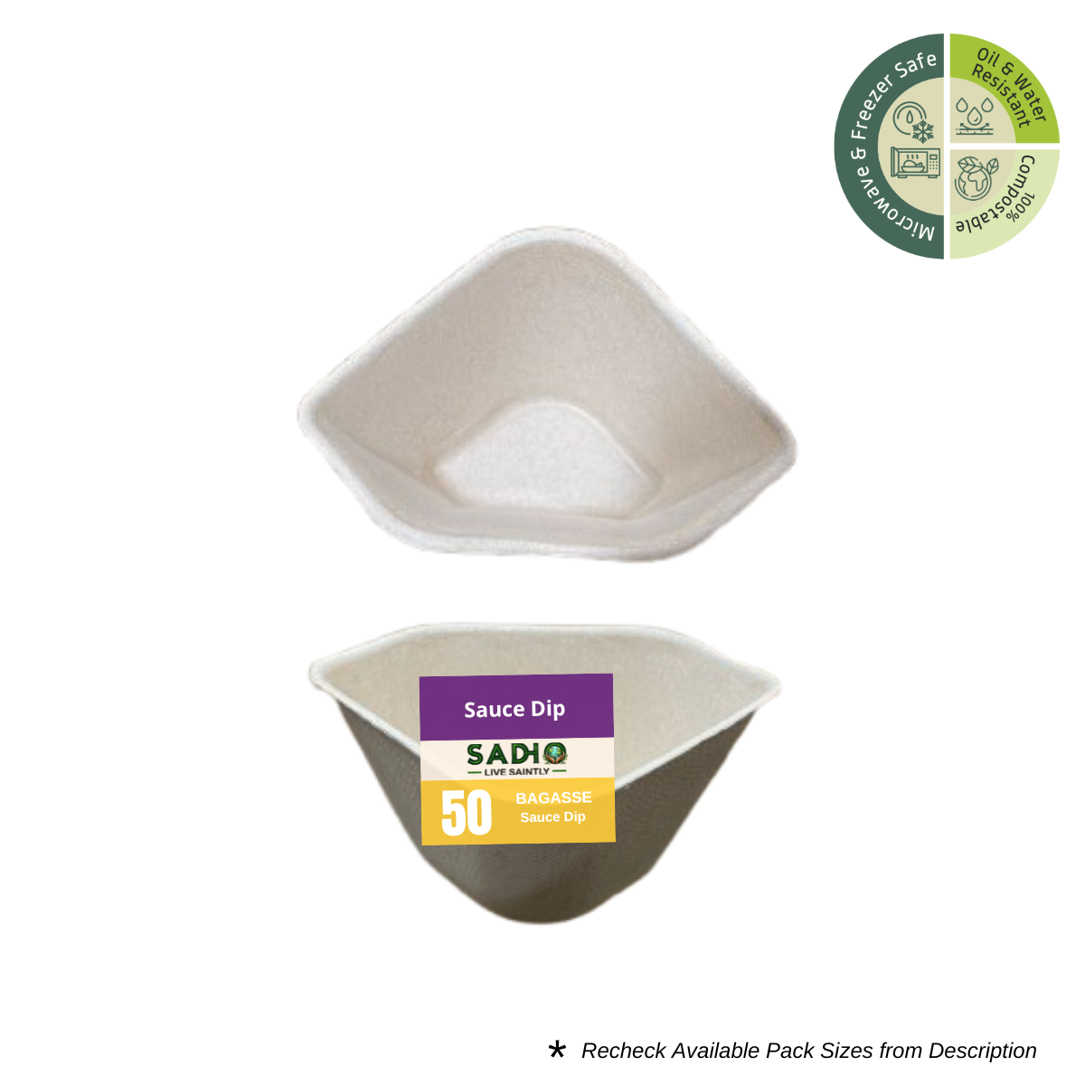 Sauce Dip Bagasse (Brown)