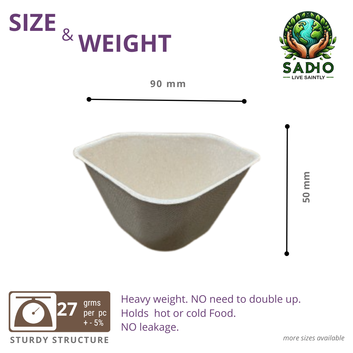 Sauce Dip Bagasse (Brown)