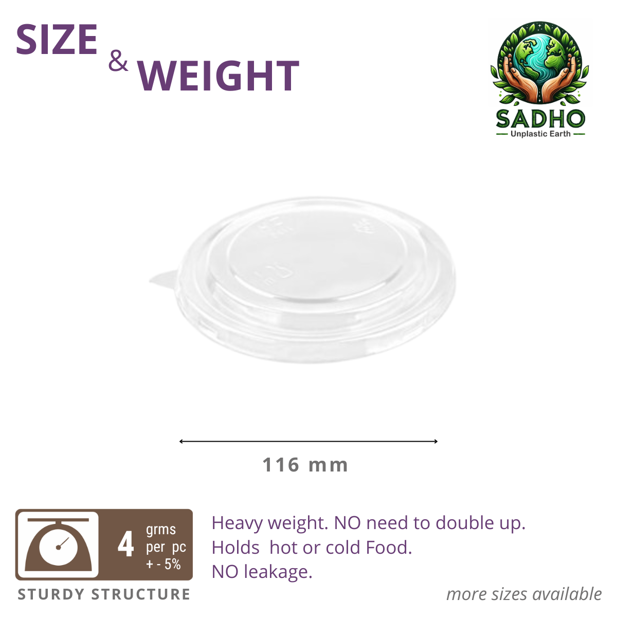 116 mm Top Food Tumbler - Pet Lid