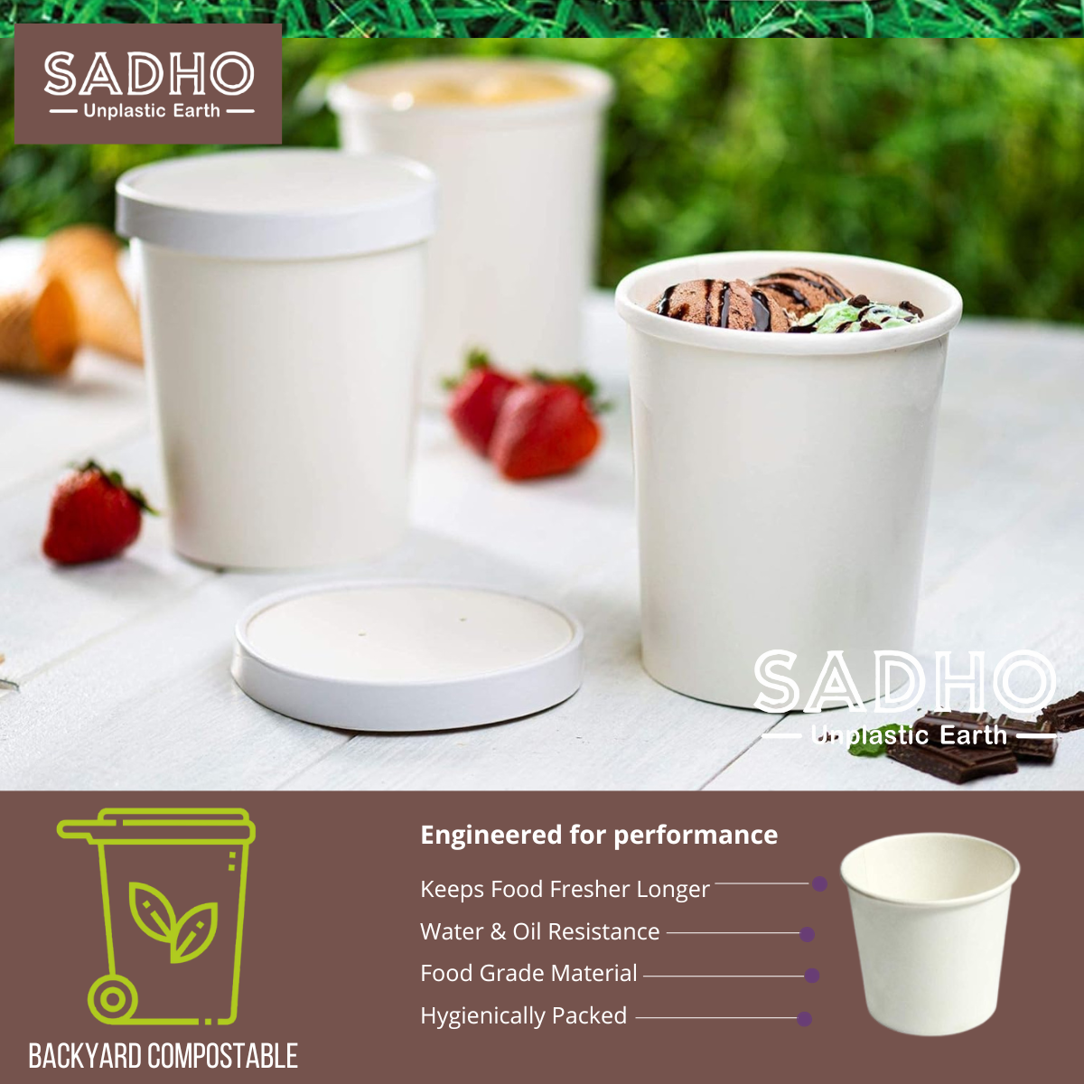 750 ml Food Paper Tumbler