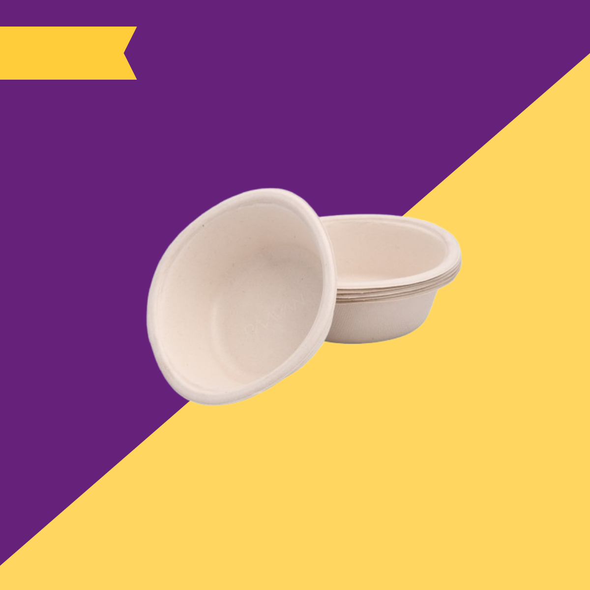 6oz (180 ml) bowls (Round) Bagasse (Brown)