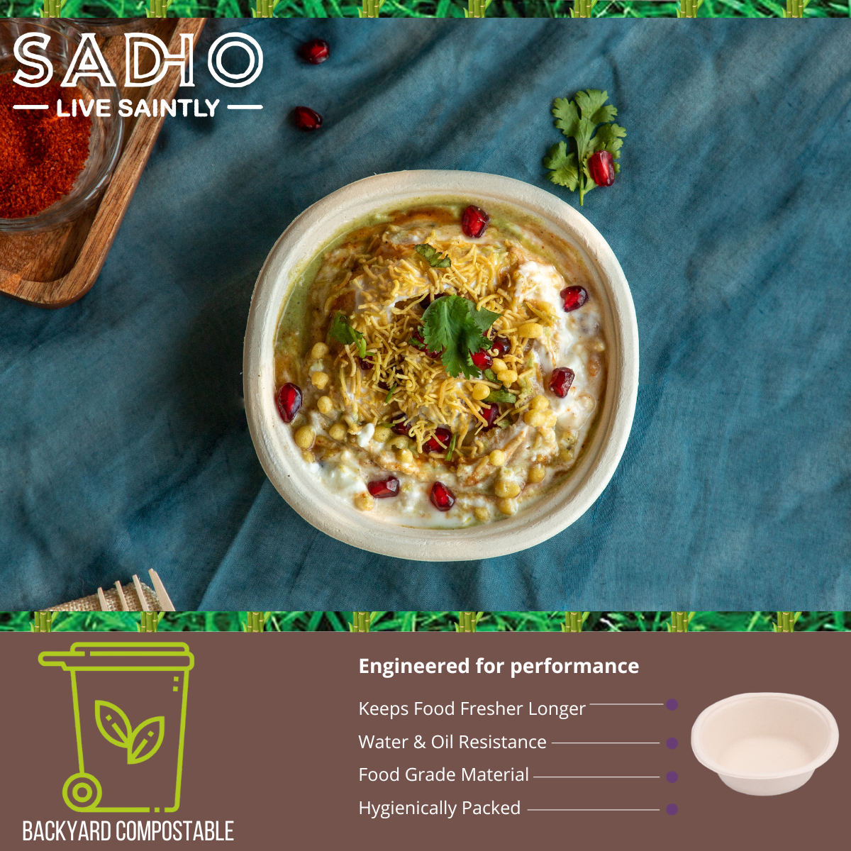 8.5oz (250 ml) bowls (Round) Bagasse (Brown)