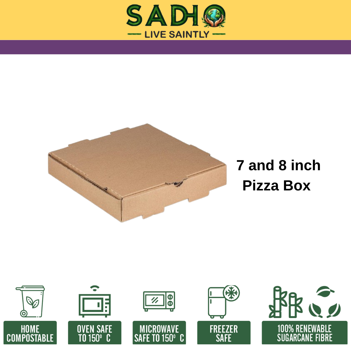 Plain Pizza Box for 7 inch and 8 inch Pizza