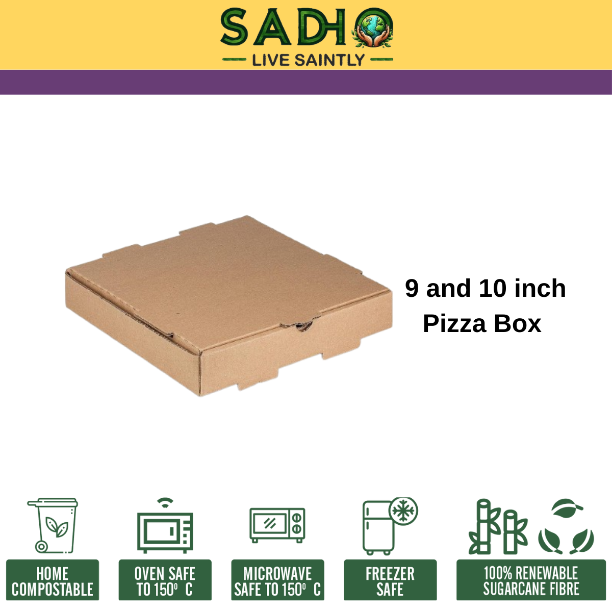 Plain Pizza Box for 9 inch and 10 inch Pizza