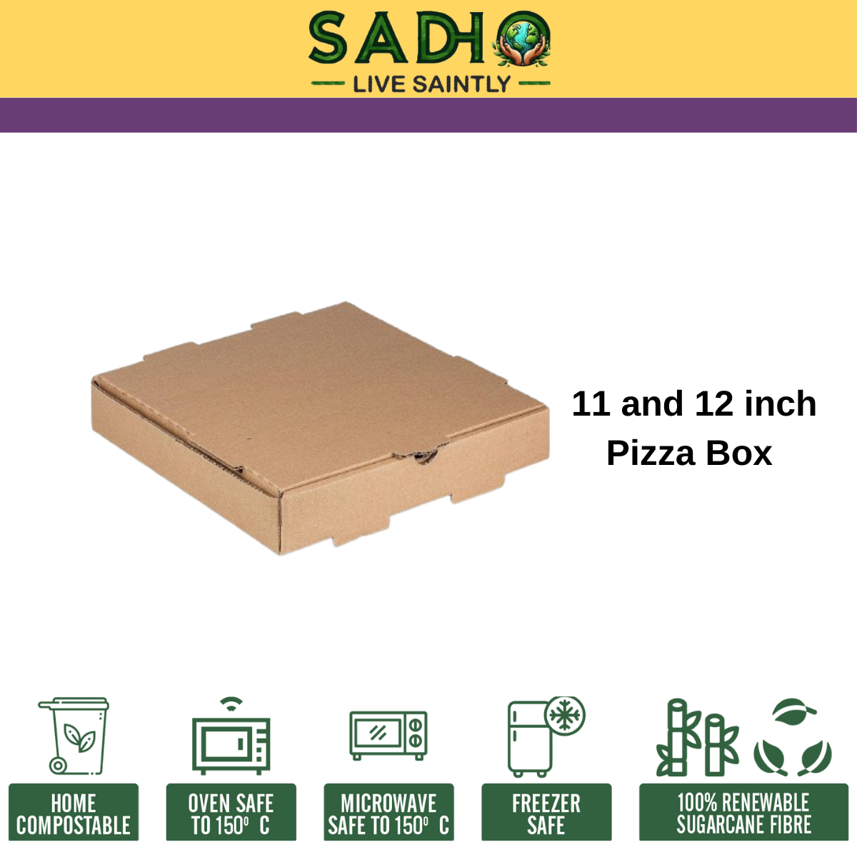 Plain Pizza Box for 11 inch and 12 inch Pizza