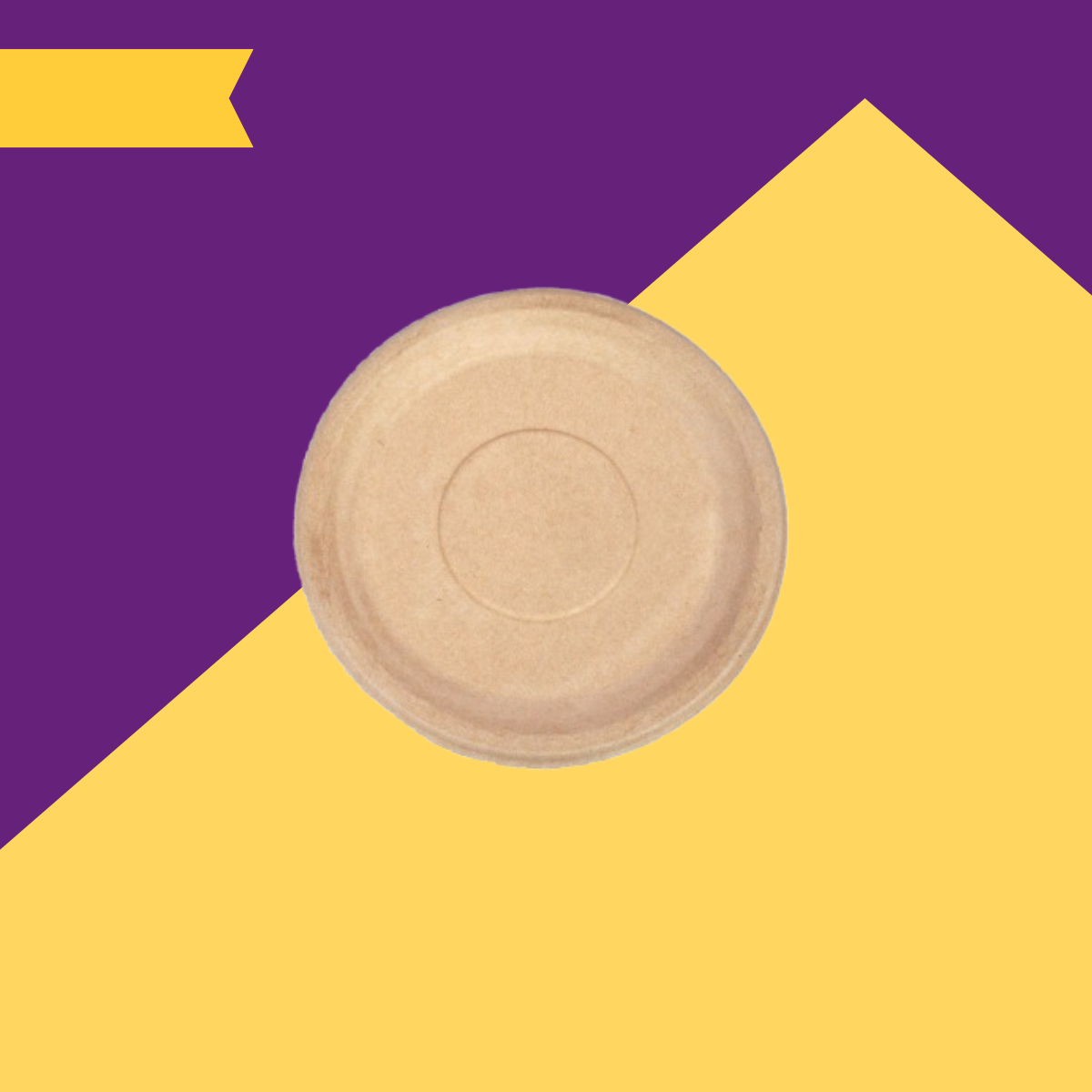 11 inch (28cm) Plates (Round) Bagasse (Brown)