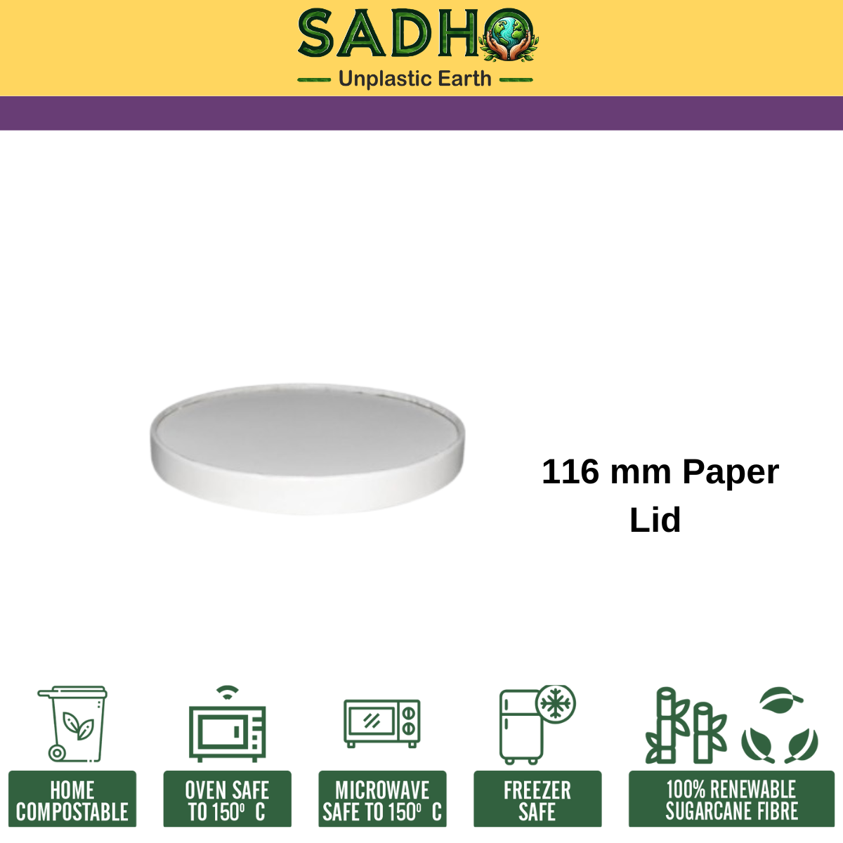 116 mm Top Food Tumbler - Paper Lid