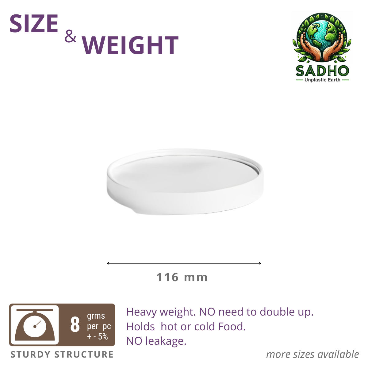 116 mm Top Food Tumbler - Paper Lid