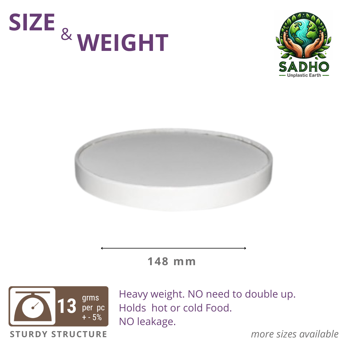 148 mm Top Food Tumbler - Paper Lid