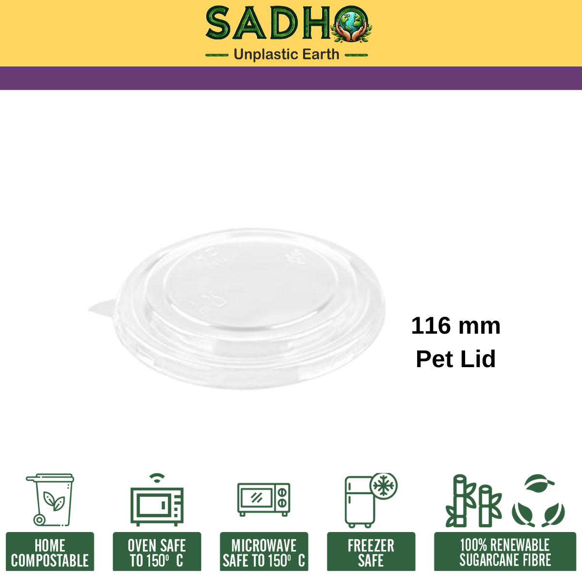 116 mm Top Food Tumbler - Pet Lid