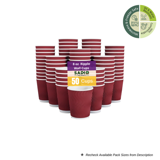 8oz (250 ml) Ripple Paper Cups