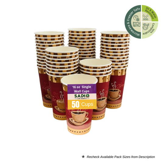 16oz (480 ml) Single Wall Paper Cups
