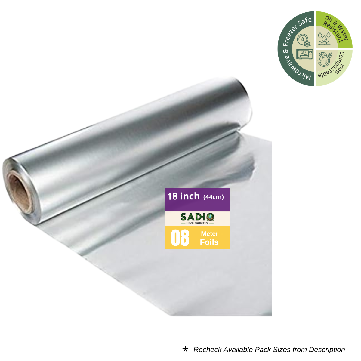 1kg Aluminum Foil Roll of 18inch (45cm) width