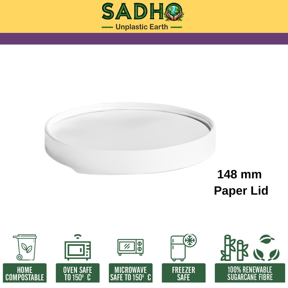 148 mm Top Food Tumbler - Paper Lid