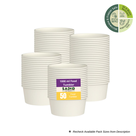 750 ml Flat Food Paper Tumbler