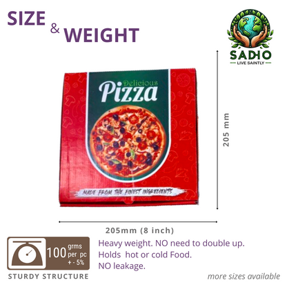 Printed Pizza Box for 7 inch and 8 inch Pizza