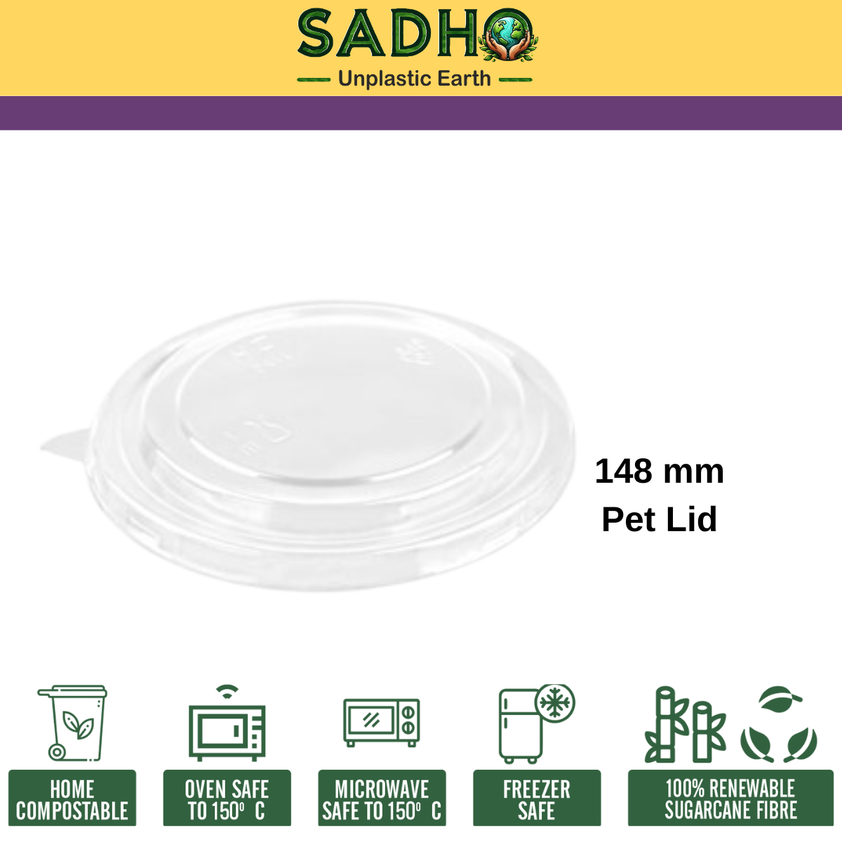 148 mm Top Food Tumbler - Pet Lid